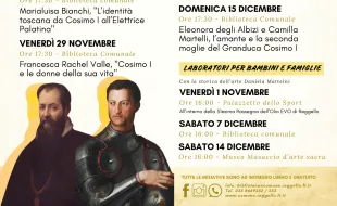 Cosimo I de’ Medici e Giorgio Vasari Manifesto iniziative a Reggello