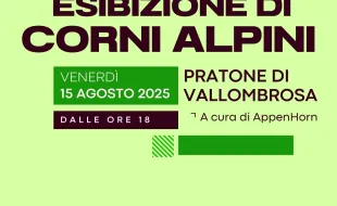 esibizione di corni alpini a vallombrosa