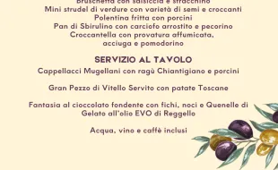 Cena con gli olivicoltori a Reggello