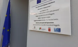 L'ingresso della Casa della Comunità di Reggello