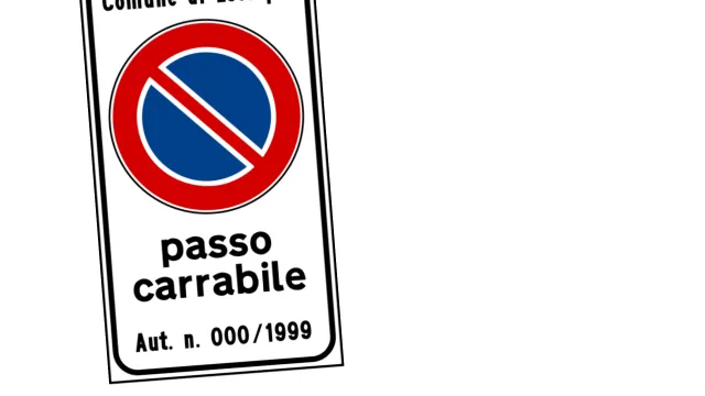 Passo carrabile immagine