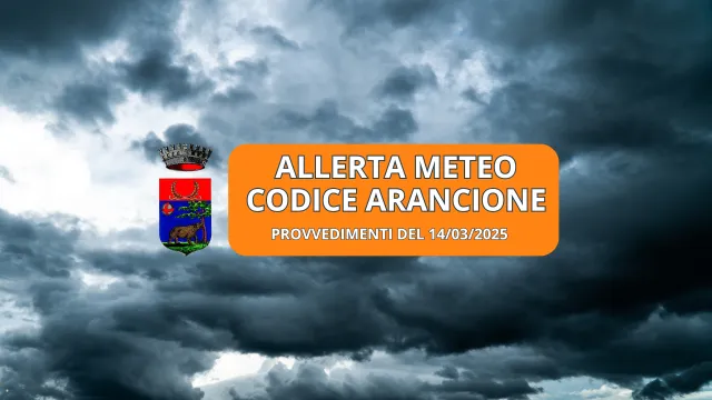 Allerta meteo 14 marzo 2025