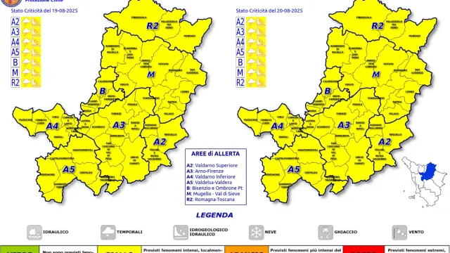 Codice giallo - Allerta Meteo