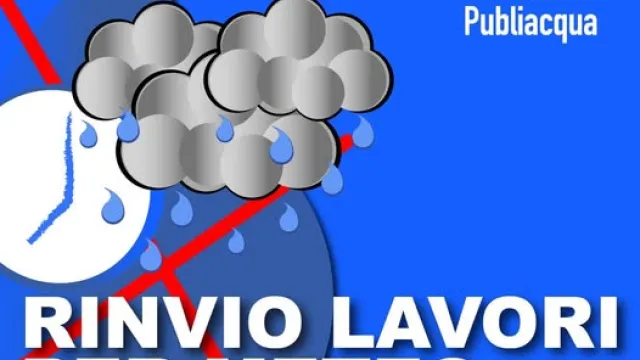 rinvio lavori per meteo avverso