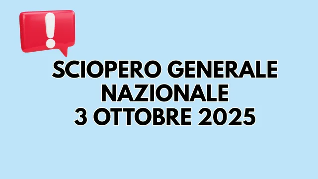 SCIOPERO 3 OTTOBRE