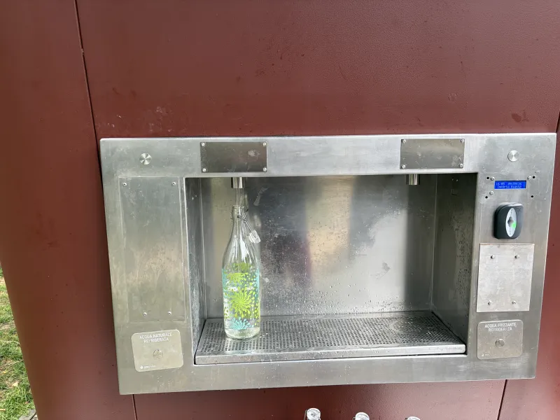 fontanello smart card acqua frizzante gassata